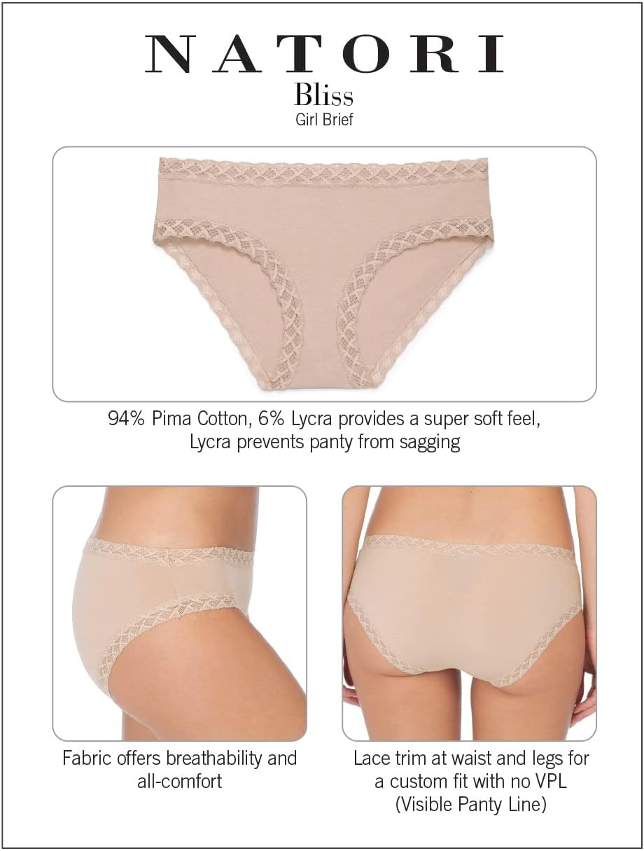 image:imageNatori Womens Bliss Cotton Girl Brief PantyGolden