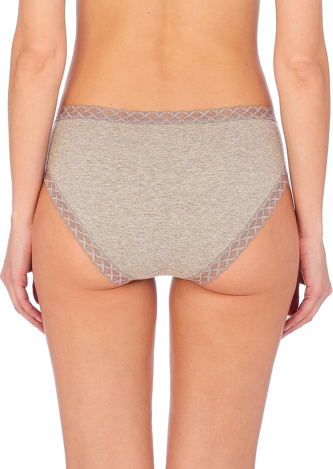 image:imageNatori Womens Bliss Cotton Girl Brief PantyLt Grey Heather