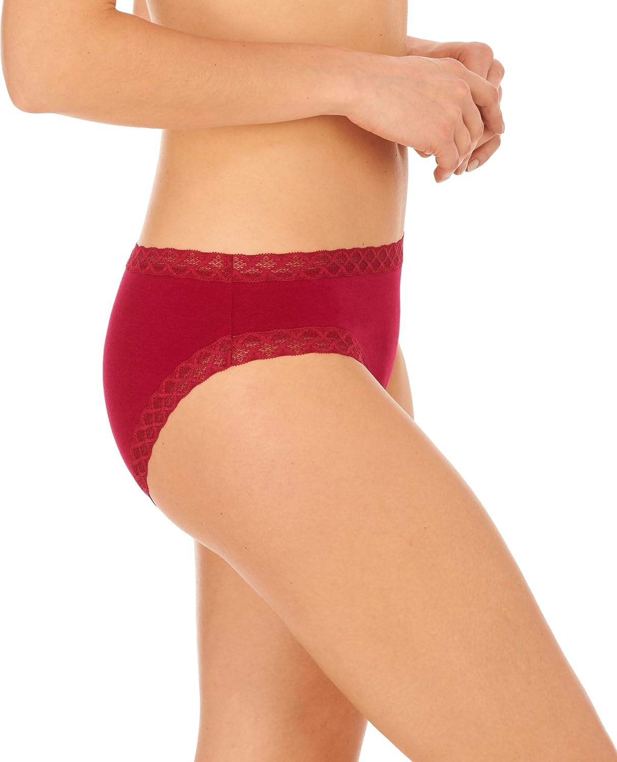 image:imageNatori Womens Bliss Cotton Girl Brief PantyPomegranate