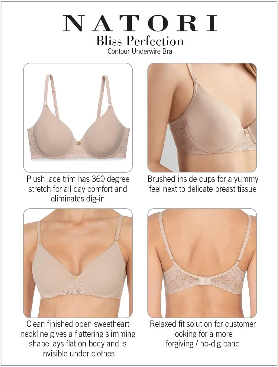 image:imageNatori Womens Bliss Perfection Seamless TShirt BraStrawberry