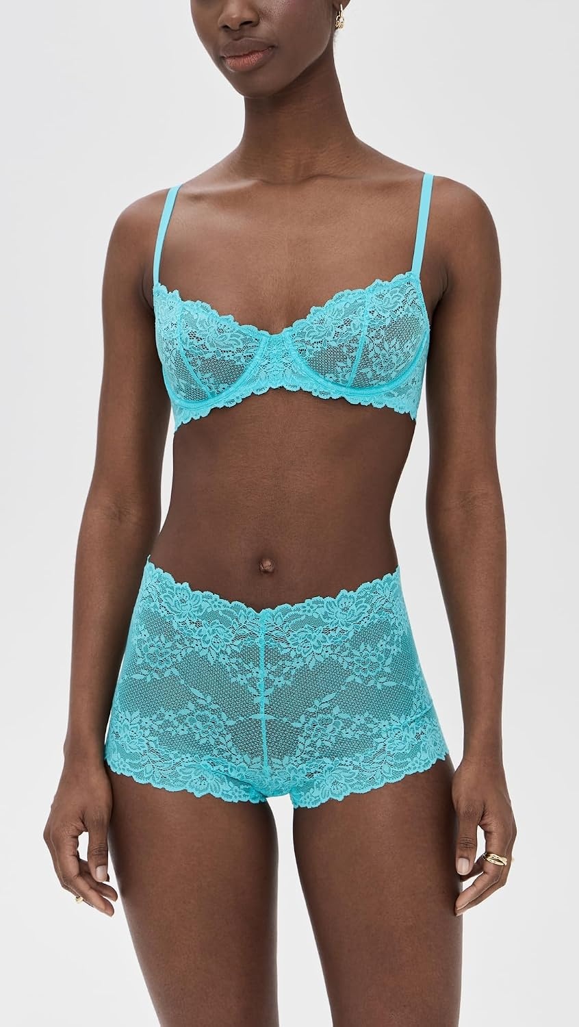 image:imageNatori Womens Heavenly Convertible Balconette UnderwireElectric Aqua