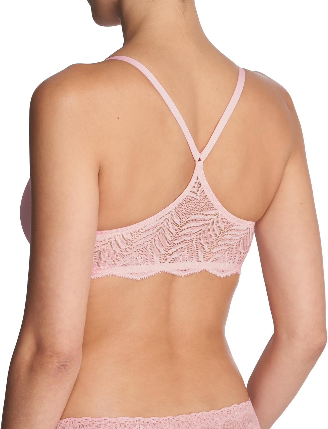 image:imageNatori Womens Lush Front Close Contour Underwire BraPeony PinkWhite