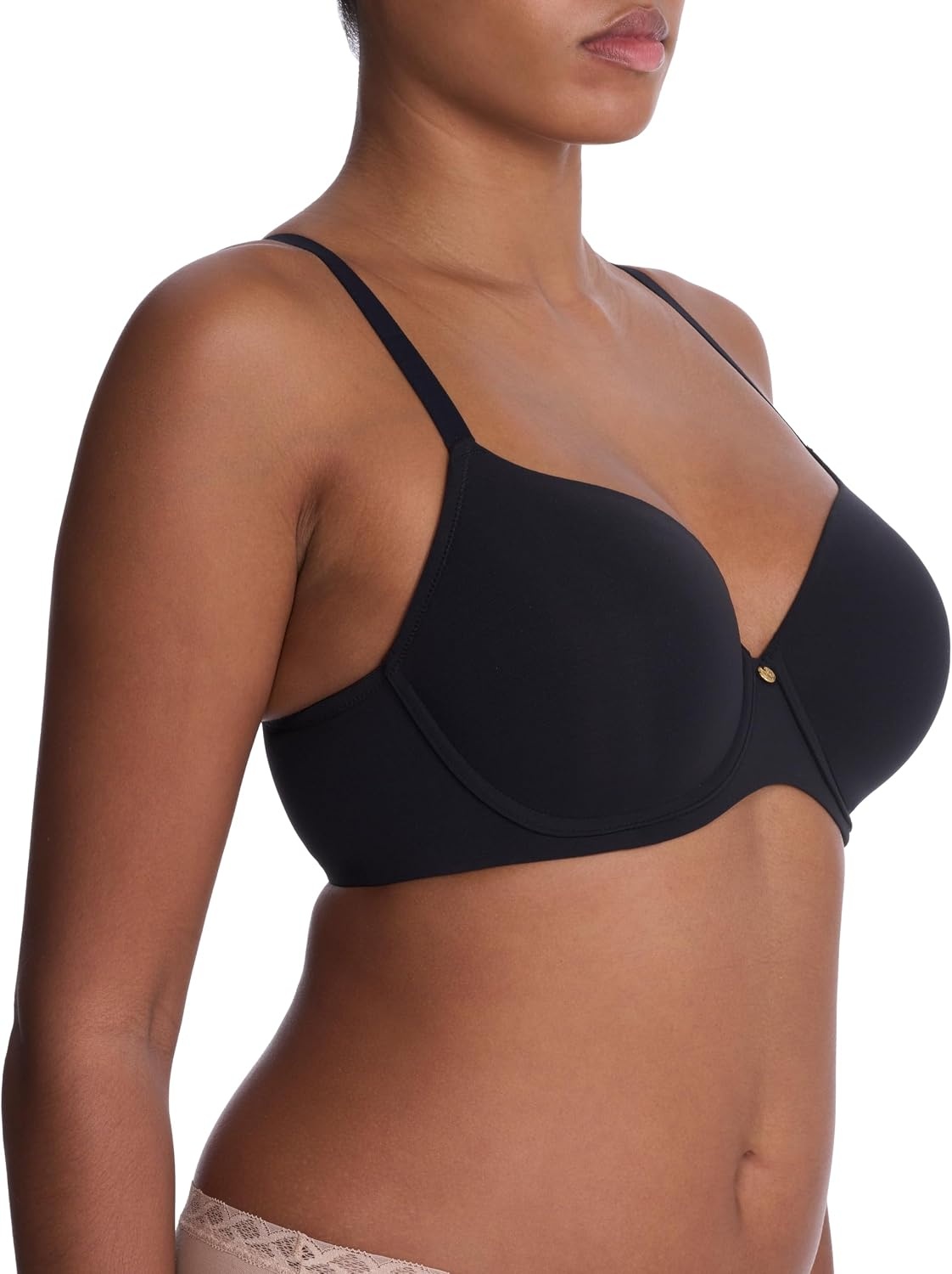 image:imageNatori Womens PlusSize Chic Comfort Full Figure Sweetheart Contour UnderwireBlack
