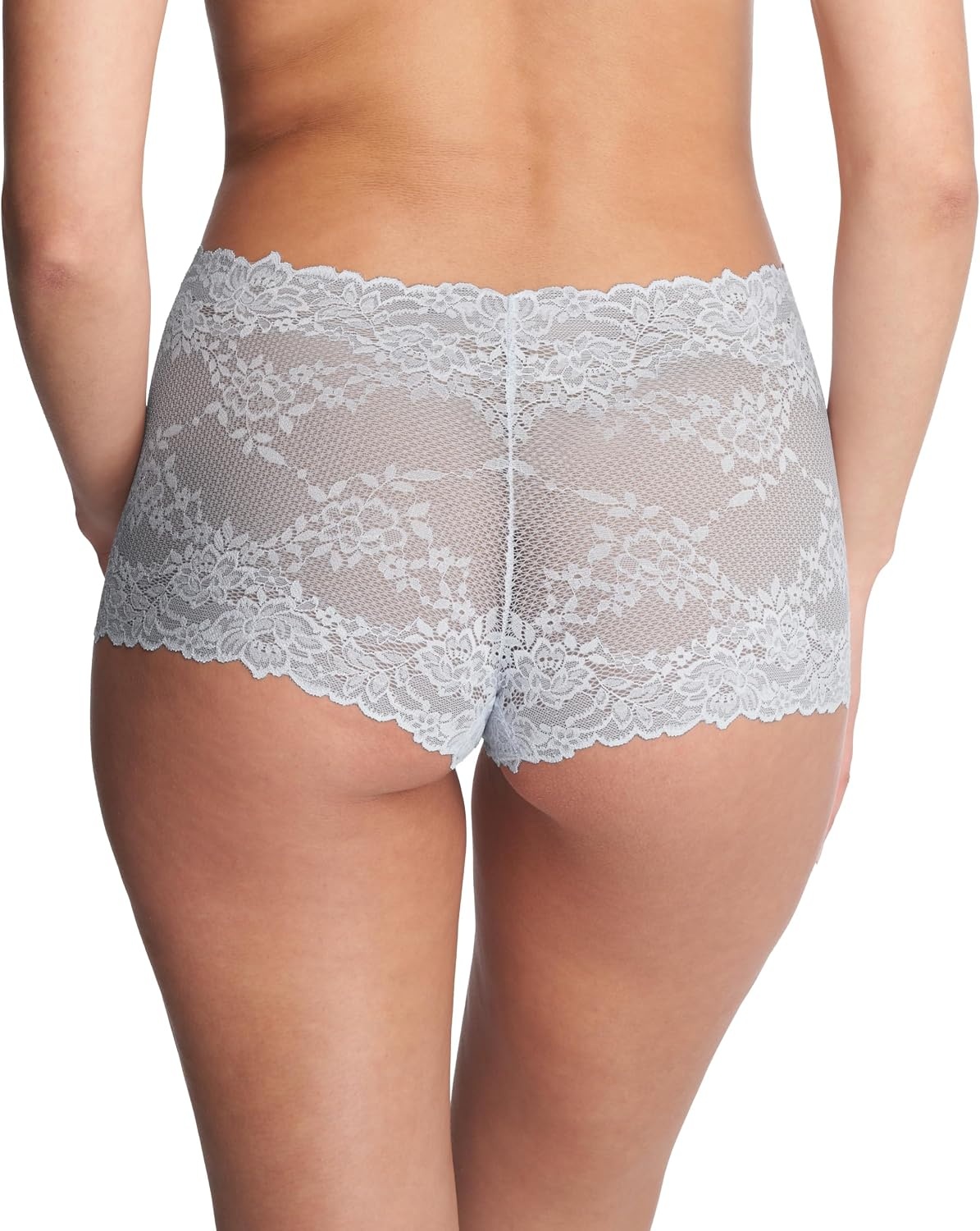 image:imageNatori Womens Womens Heavenly Lace BoyshortBlue Mist