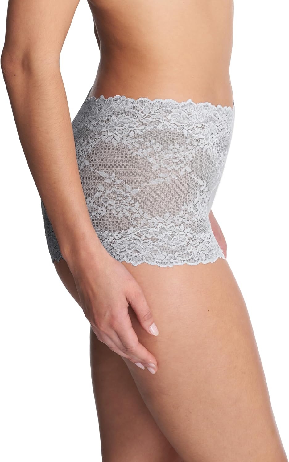 image:imageNatori Womens Womens Heavenly Lace BoyshortBlue Mist