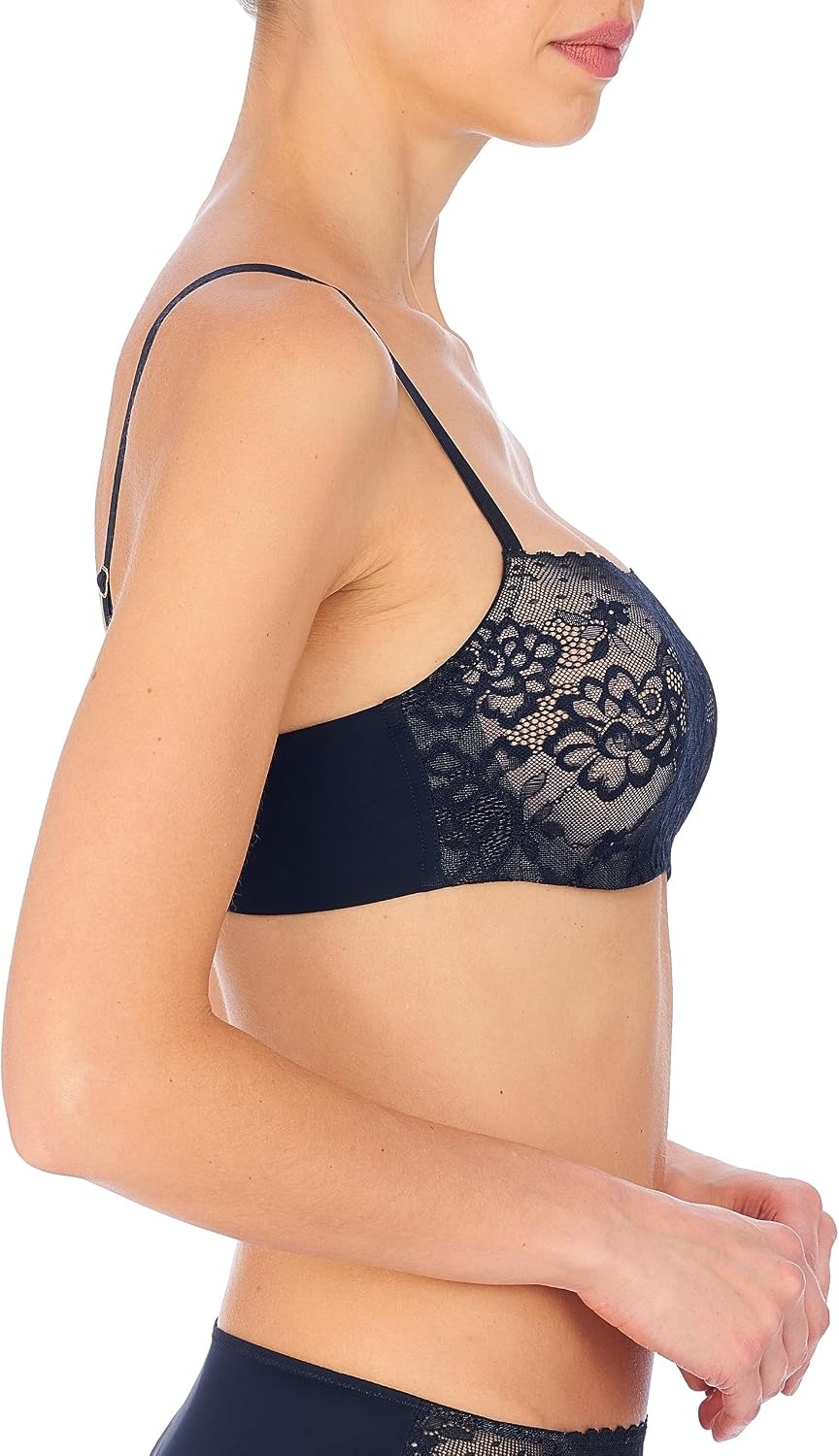 image:imageNatoris Women Revelation Contour Underwire Bra 721248Midnight NavyAntique Peach