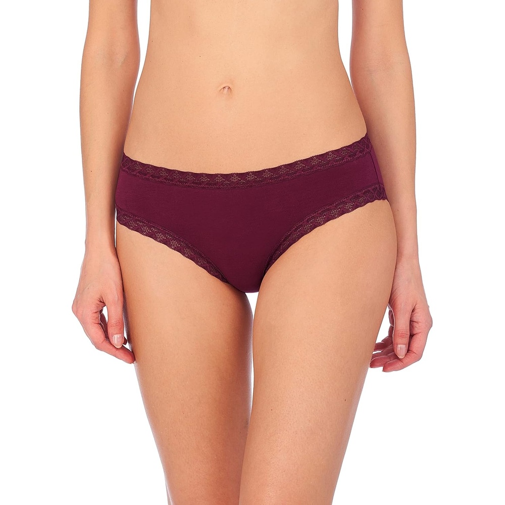 image:imageNatori Womens Bliss Cotton Girl Brief PantyCabernet