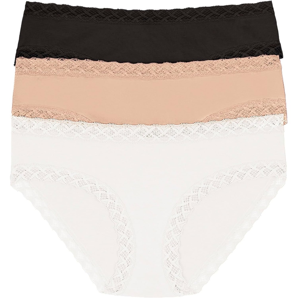 image:imageNatori Womens Bliss Girl Brief 3PackBlackCaffeWhite