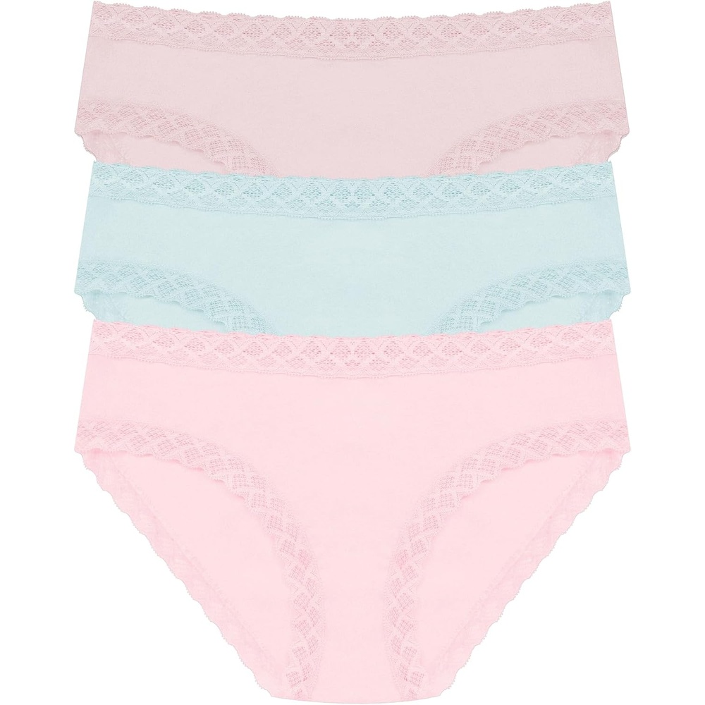 image:imageNatori Womens Bliss Girl Brief 3PackIvry RseSky GreenDelicte Rse