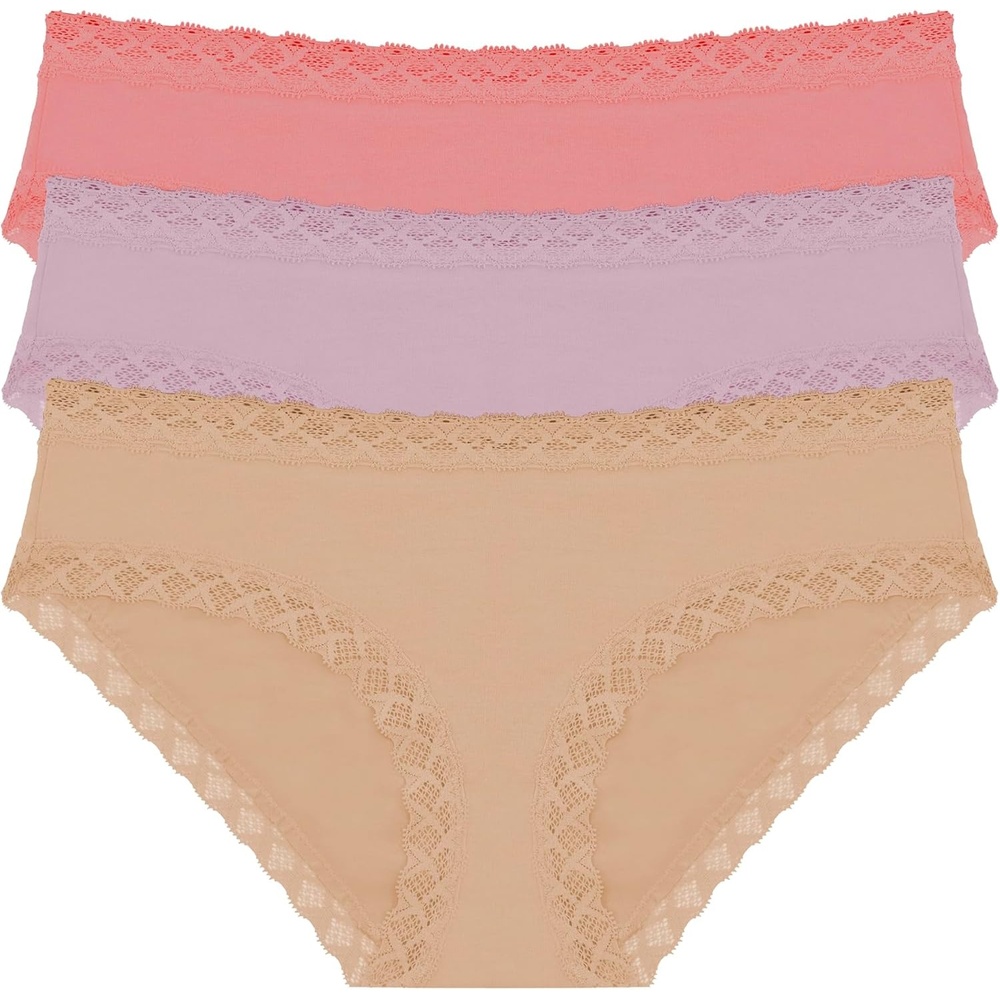 image:imageNatori Womens Bliss Girl Brief 3PackPapayaLavender FrostCaf