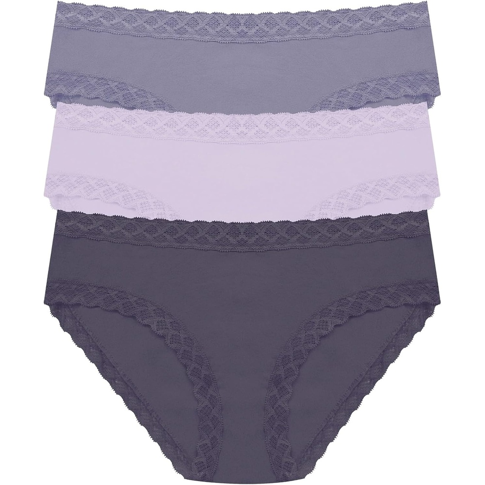 image:imageNatori Womens Bliss Girl Brief 3PackTwilight HazePurple PearlGreystone