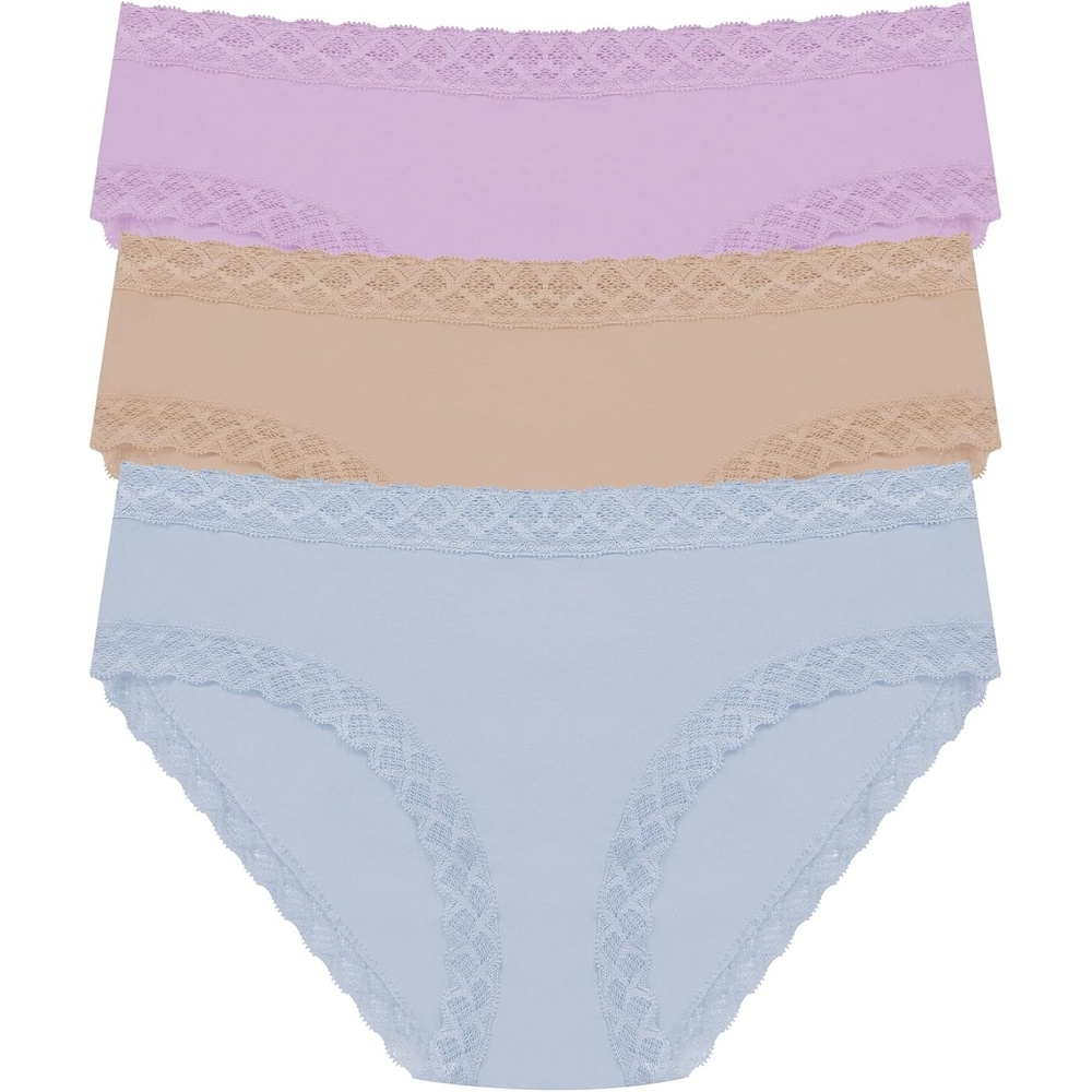 image:imageNatori Womens Bliss Girl Brief 3PackViolet TulipLight MochaBlue Mist
