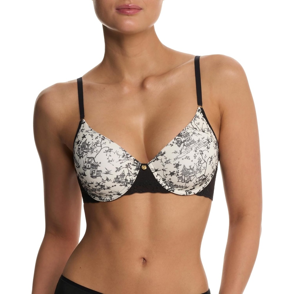 image:imageNatori Womens Bliss Perfection Seamless TShirt BraToile Print