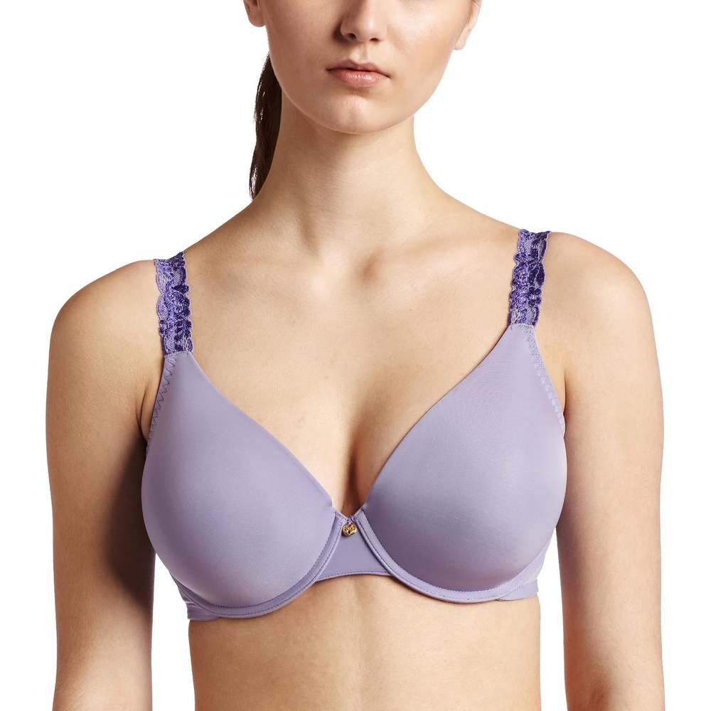 image:imageNatori Womens Body Double with Lace Full Fit ContourCrocusBlue Hyacinth