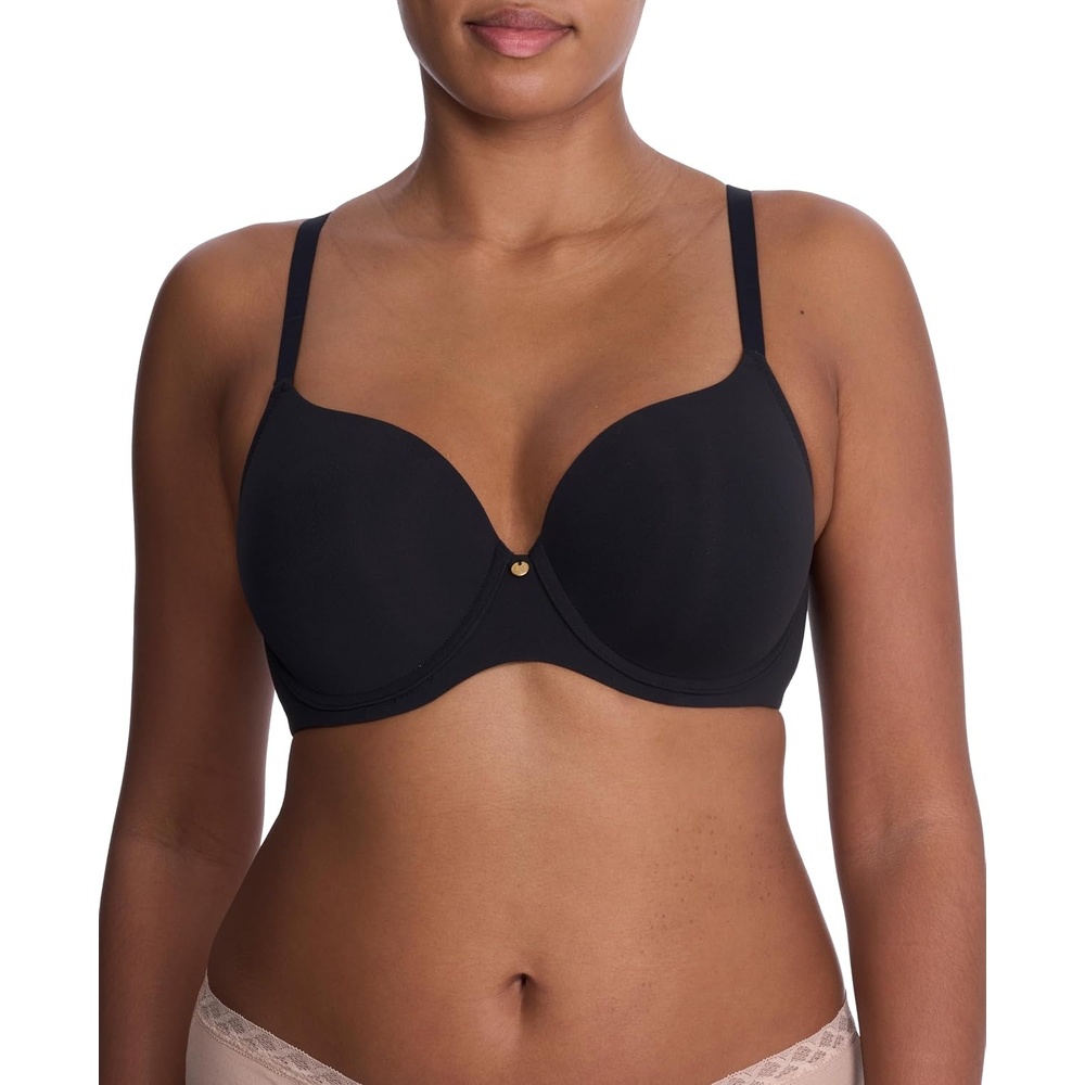 image:imageNatori Womens PlusSize Chic Comfort Full Figure Sweetheart Contour UnderwireBlack