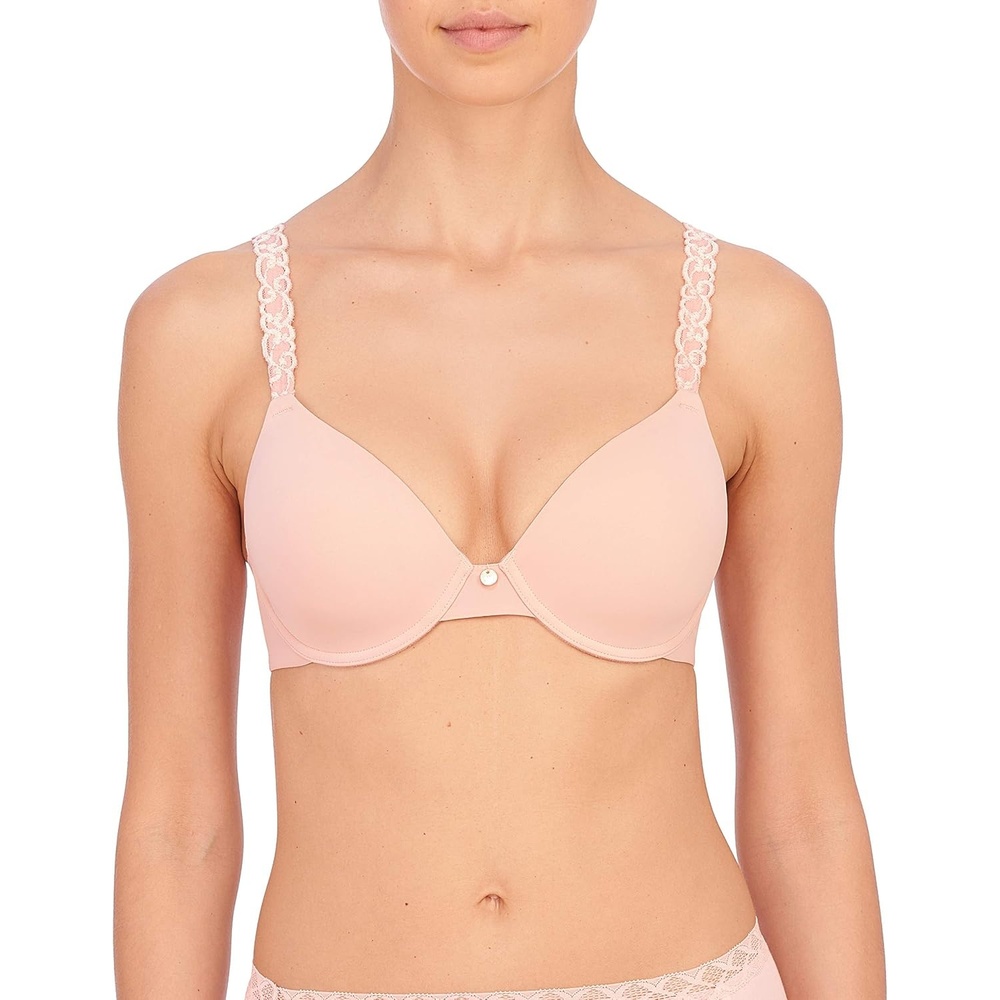 image:imageNatori Womens Pure Luxe Custom Coverage Contour UwDelicate PeachSheer Pink