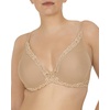 Natori Women Feathers Lace Plunge T-Shirt Bra(Cafe)