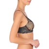 Natori Women Feathers Lace Plunge T-Shirt Bra(Coal Luxe Leopard Print)