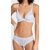 Natori Women Feathers Lace Plunge T-Shirt Bra(Cosmic Sky)