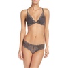 Natori Women Feathers Lace Plunge T-Shirt Bra(Dark Grey)