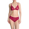 Natori Women Feathers Lace Plunge T-Shirt Bra(Primrose Lace/Buff)