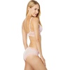 Natori Women Feathers Lace Plunge T-Shirt Bra(Ribbon Pink/Peach Pink)