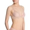 Natori Women Feathers Lace Plunge T-Shirt Bra(Rose Beige Lace/Pink Pearl)