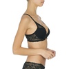 Natori Women’s Feathers Luxe Plunge T-Shirt Underwire Bra 721255(Black)