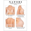 Natori Women’s Feathers Luxe Plunge T-Shirt Underwire Bra 721255(Café)