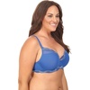 Natori Women’s Plus-Size Chic Comfort Full Figure Sweetheart Contour Underwire(Nautical Blue/Silver Dusk)