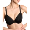 Natori Women’s Pure Luxe Custom Coverage Contour Uw(Black Combo)