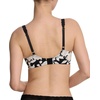Natori Women’s Pure Luxe Custom Coverage Contour Uw(Black Garden Rose Print)