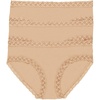Natori Women’s Bliss Girl Brief 3-Pack(Café)