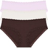 Natori Women’s Bliss Girl Brief 3-Pack(French Roast)