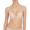 Natori Women’s Feathers Luxe Plunge T-Shirt Underwire Bra 721255(Light Mocha)