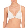 Natori Women’s Feathers Luxe Plunge T-Shirt Underwire Bra 721255(White Dove)