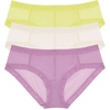 Natori womens Escape Girl Brief(Lemon Lime/Fondant/Violette)