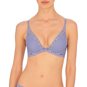 Natori Women Feathers Lace Plunge T-Shirt Bra(Bluebell)