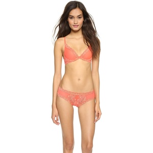 Natori Women Feathers Lace Plunge T-Shirt Bra(Hot Coral)