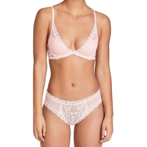 Natori Women Feathers Lace Plunge T-Shirt Bra(Pink Icing)