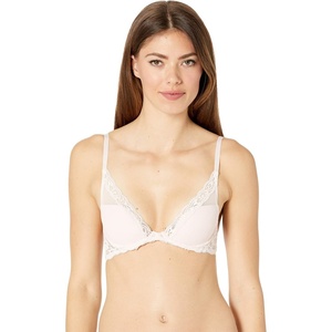 Natori Women Feathers Lace Plunge T-Shirt Bra(Sheer Pink)