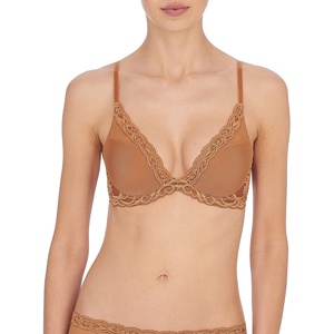 Natori Women Feathers Lace Plunge T-Shirt Bra(Sienna)