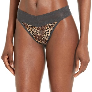 Natori Women’s Bliss Cotton Girl Brief Panty 3-Pack(Coal/Luxe/Leopard Print)