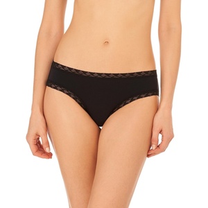 Natori Women’s Bliss Cotton Girl Brief Panty(Black)