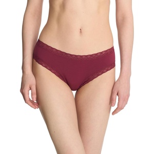 Natori Women’s Bliss Cotton Girl Brief Panty(Dk Cherry)