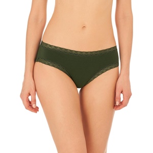 Natori Women’s Bliss Cotton Girl Brief Panty(Pesto)
