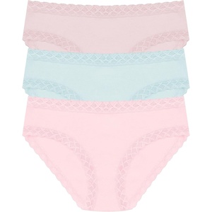 Natori Women’s Bliss Girl Brief 3-Pack(Ivry Rse/Sky Green/Delicte Rse)