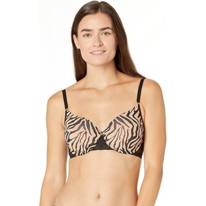 Natori Women’s Bliss Perfection Seamless T-Shirt Bra(Caramel Zebra Print)