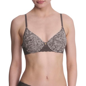 Natori Women’s Bliss Perfection Seamless T-Shirt Bra(Chrome Python Print)