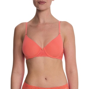 Natori Women’s Bliss Perfection Seamless T-Shirt Bra(Neon Coral)